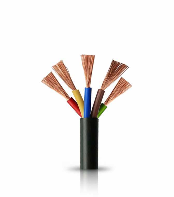 کابل 4 × 5 افشان کلاف صدمتری زرکابل