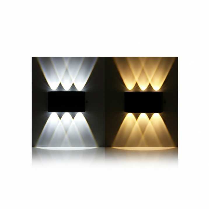 چراغ دیواری دکوراتیو 6 وات نور سفید دو طرفه دیپلمات