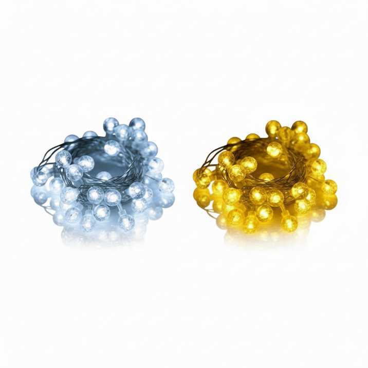 ریسه تزیینی کریستالی ریسه سوزنی توپی کریستال نور آفتابی - Image 1