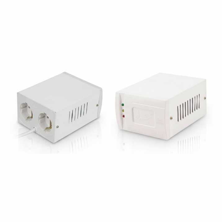 محافظ 2 خانه ارت دار فلزی تیراژه محافظ 2 خانه فلزی با کابل 1.8 متری تیراژه - Image 1